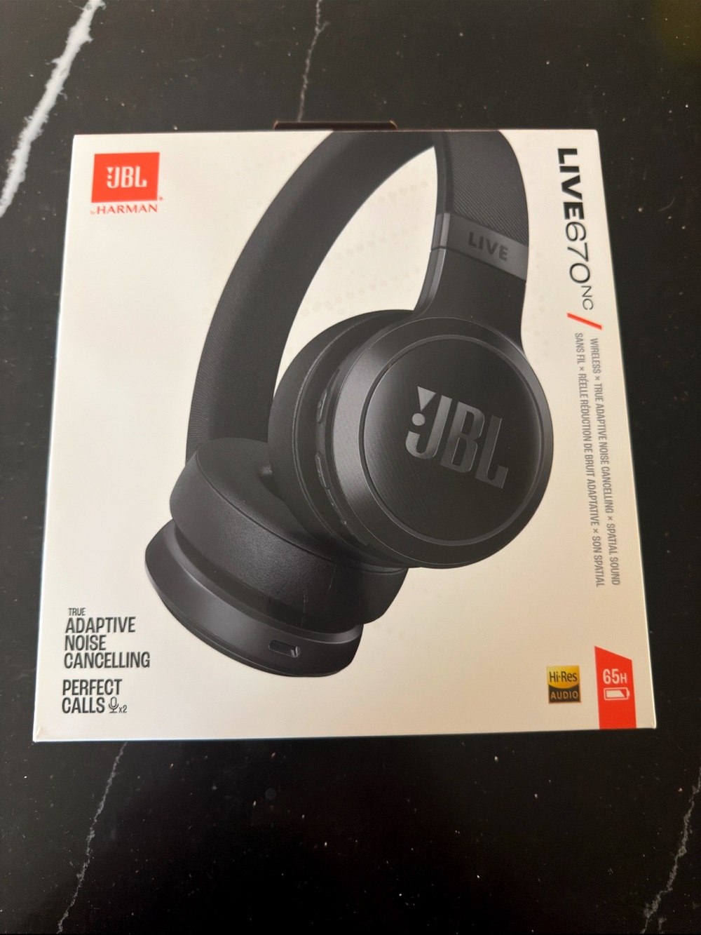 JBL Live 670NC Over-Ear Headphones — Black. Great deal.